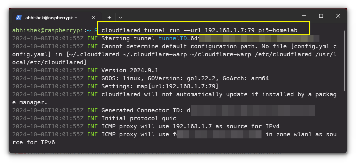 Start Cloudflare Tunnel