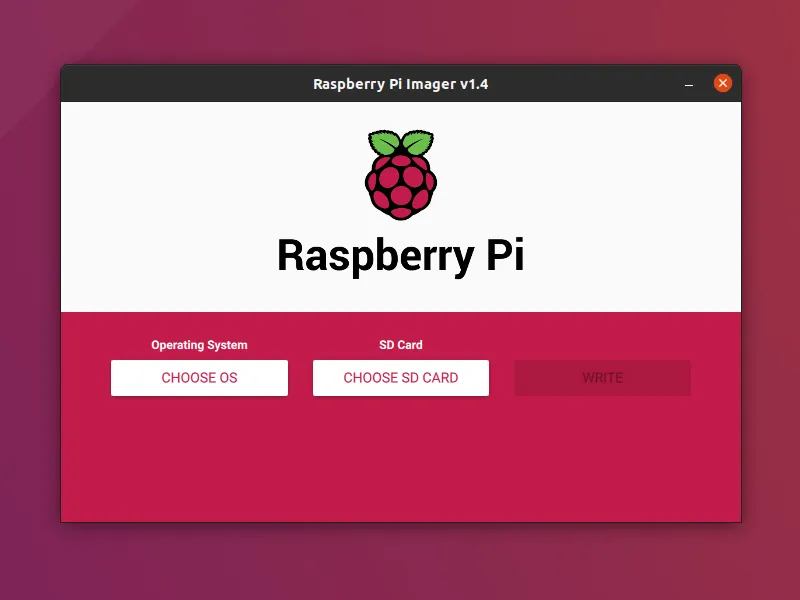 Raspberry Pi Imager tool