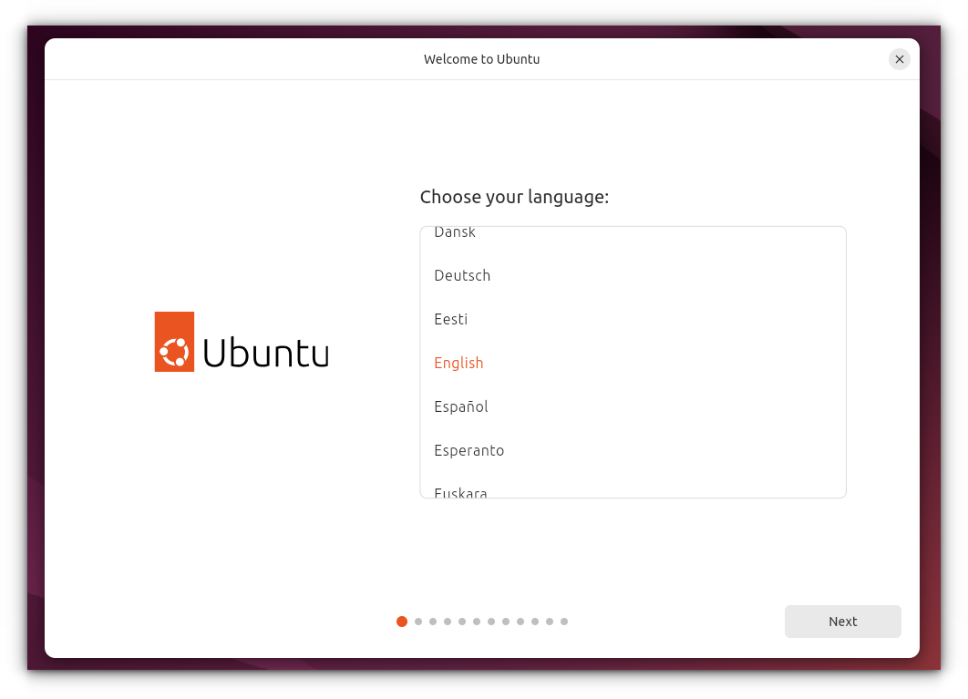 Select language while installing Ubuntu on Raspberry Pi