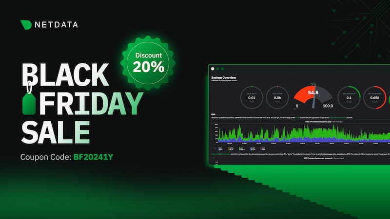 Netdata black friday offer