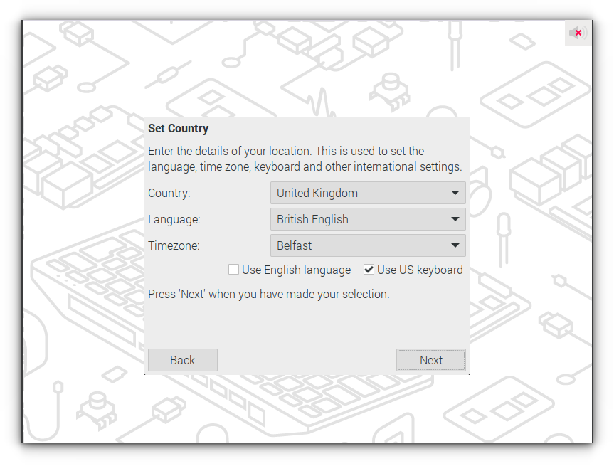 language and locale settings menu