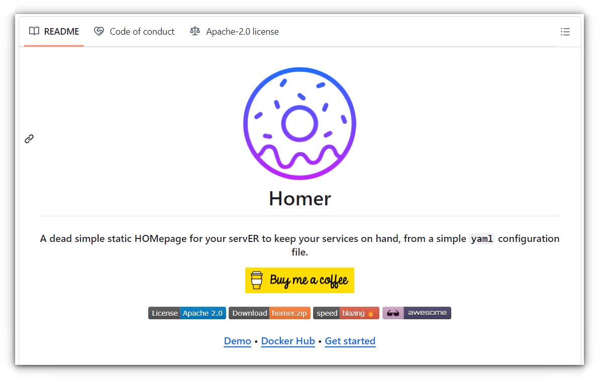 homer github homepage