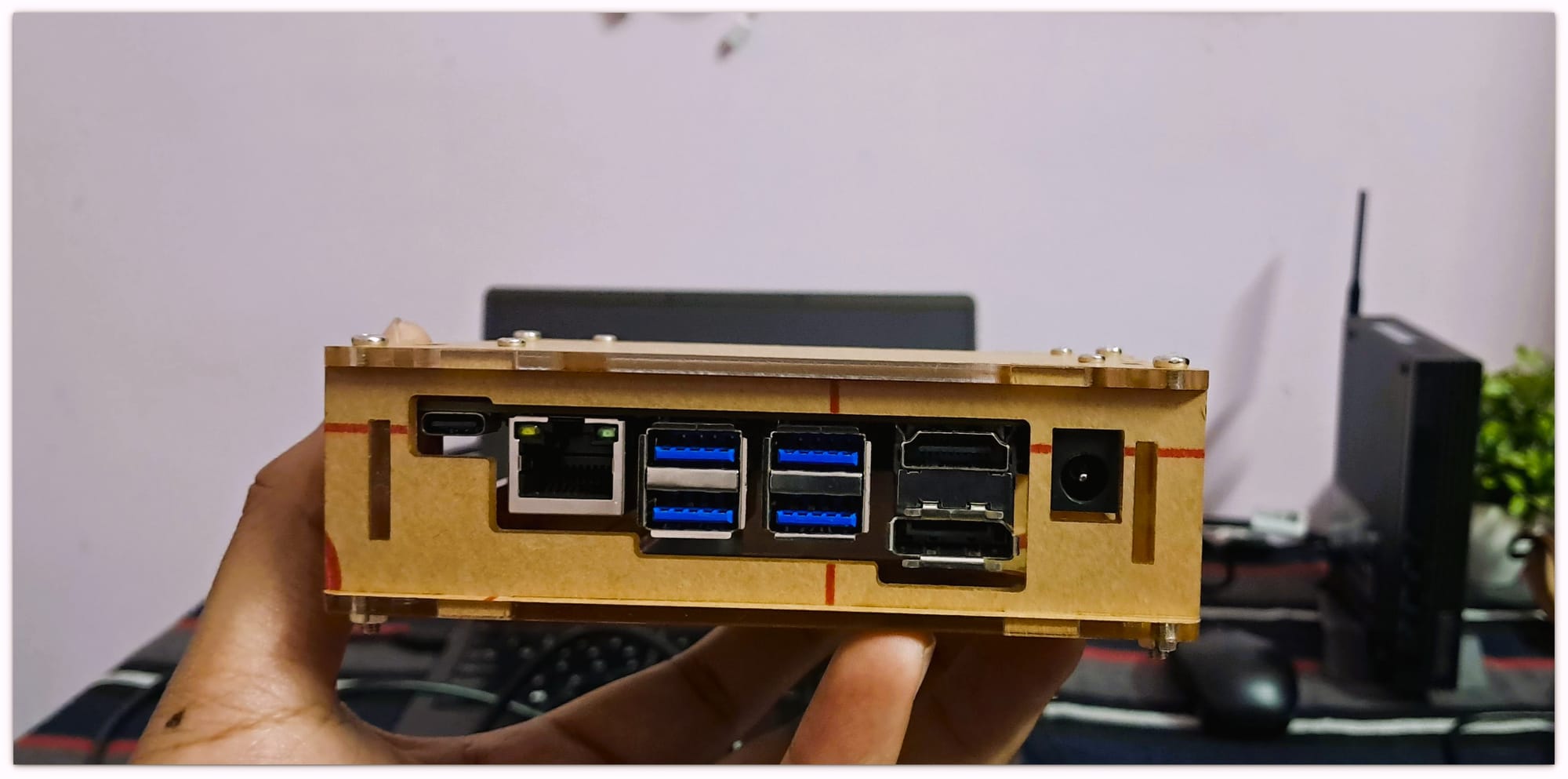 aim7 board inside diy enclosure