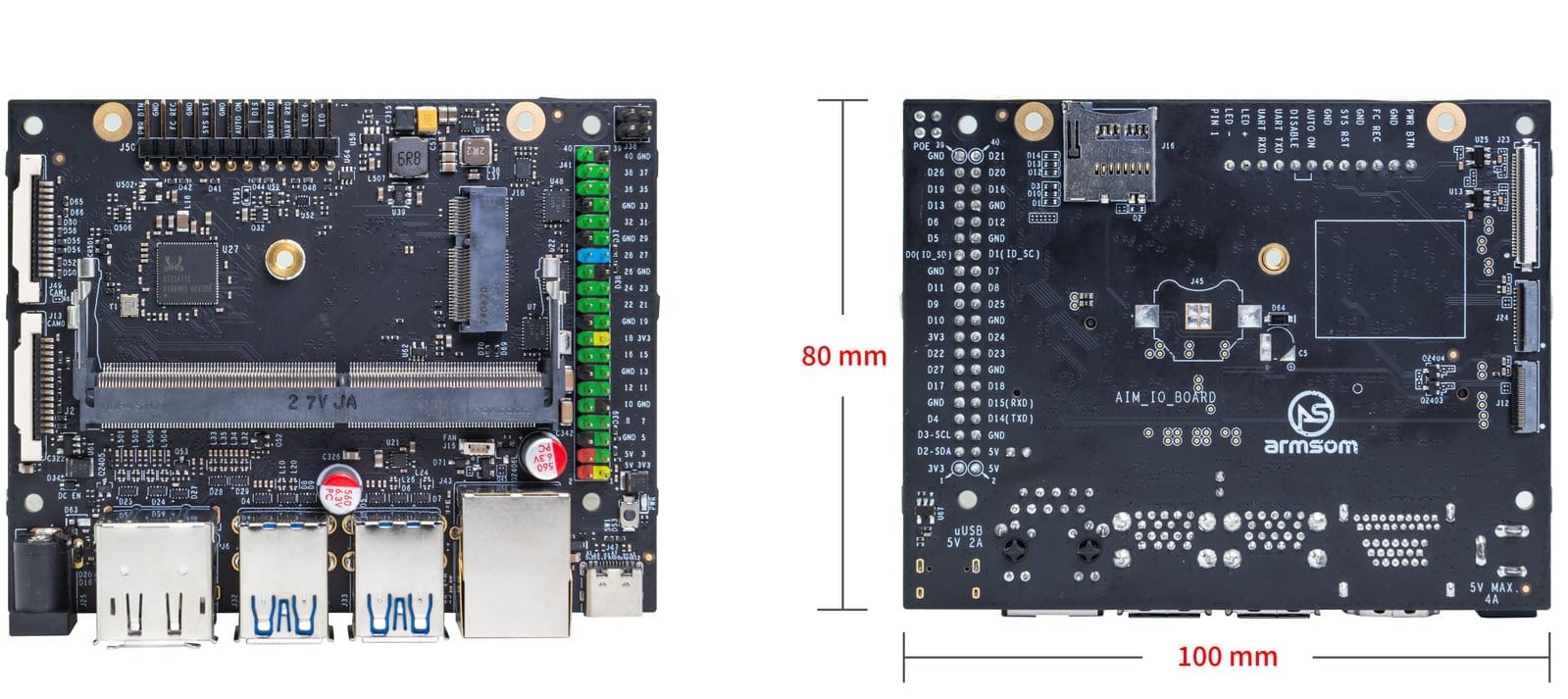 aio board front and back