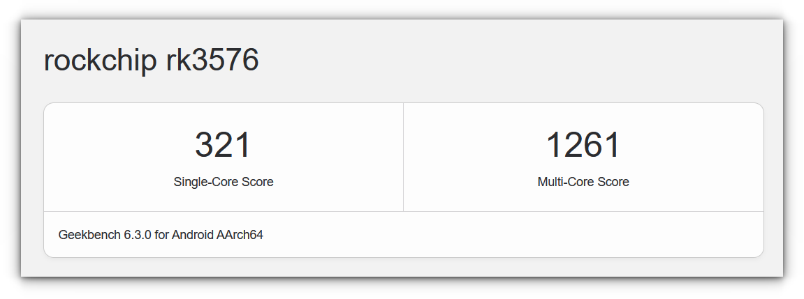 both single and multi core benchmark