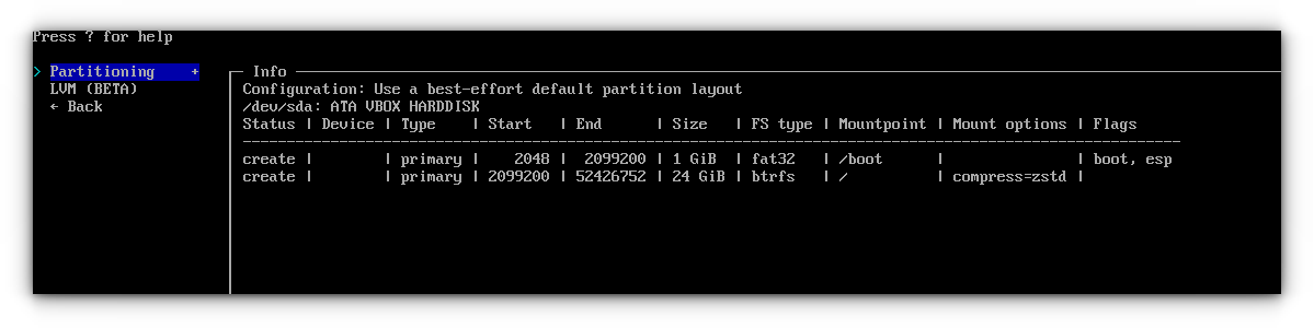 Installing Arch Linux with BTRFS and Disk Encryption