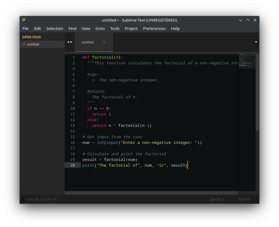 alpenglow in sublime text