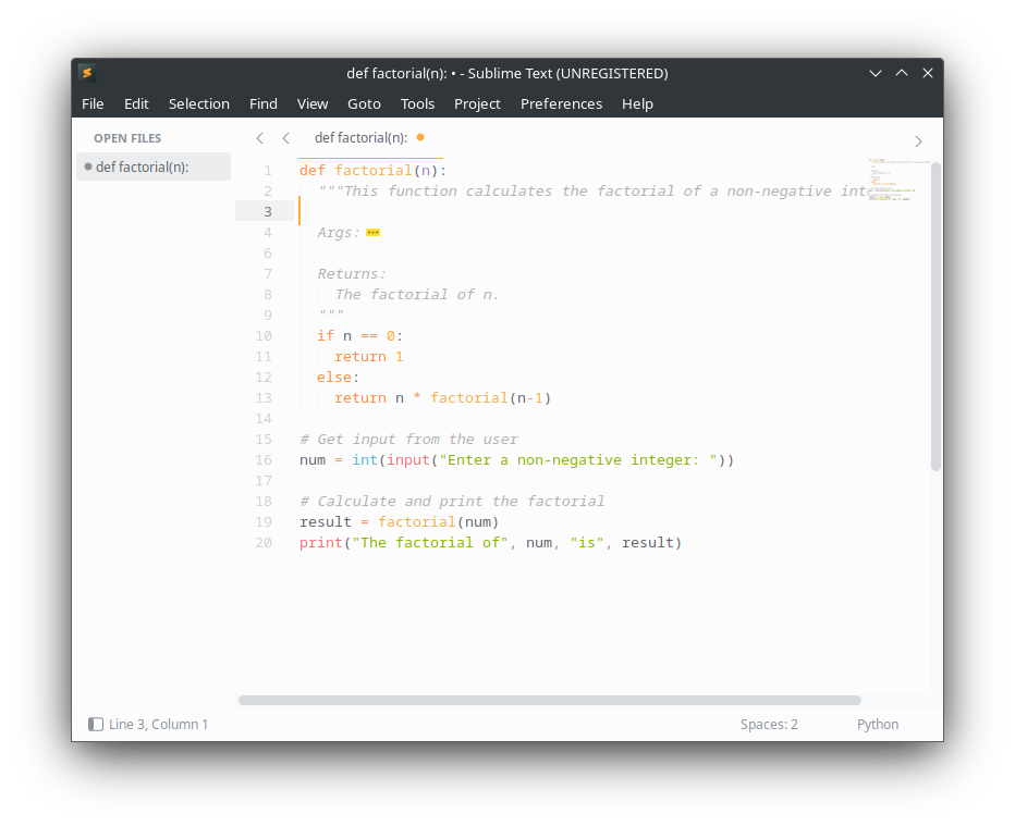 sublime text ayu light version