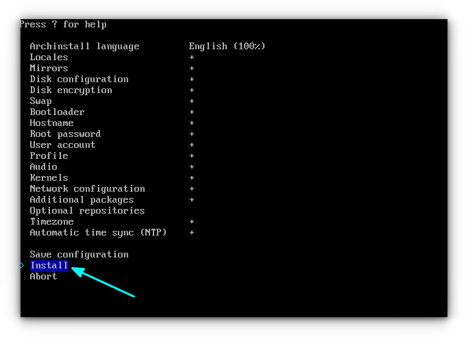 Installing Arch Linux with BTRFS and Disk Encryption