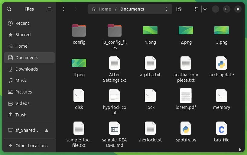 Quick search in Nautilus file manager