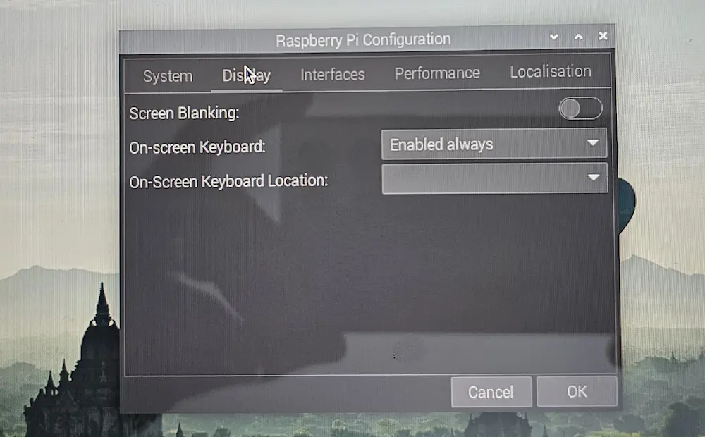 Using On-Screen Keyboard in Raspberry Pi OS