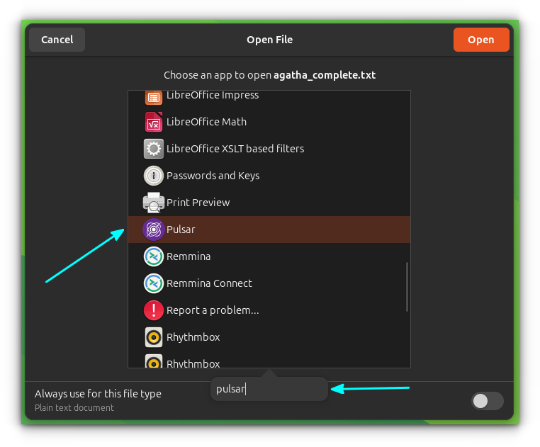 Set an AppImage Application as Default App