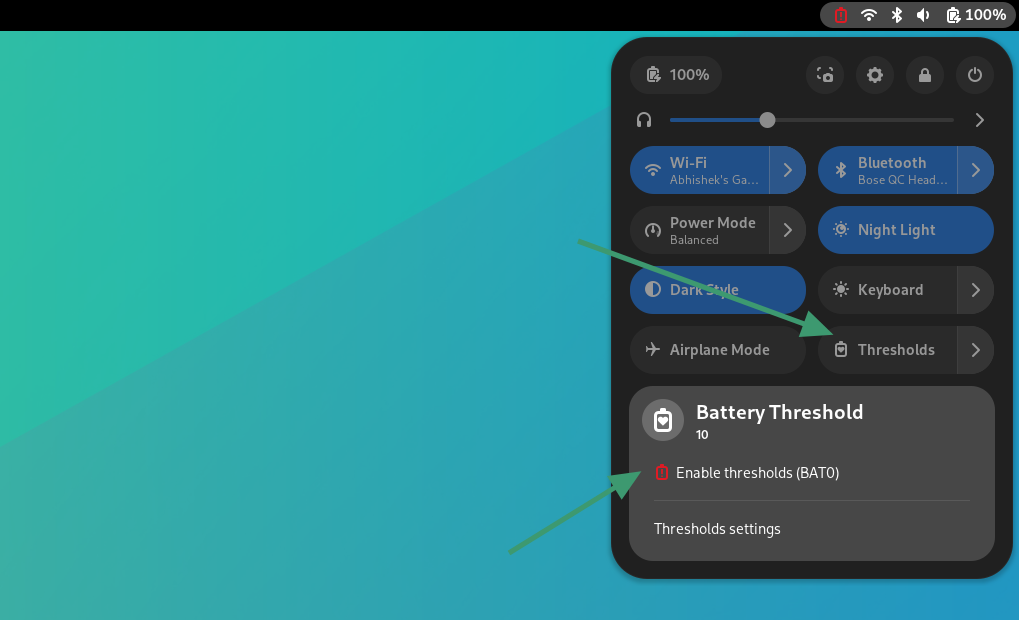 Prolong Laptop Battery Life in Linux by Limiting Charging Levels