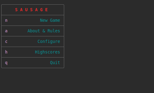 Sausage config file editing using nano editor