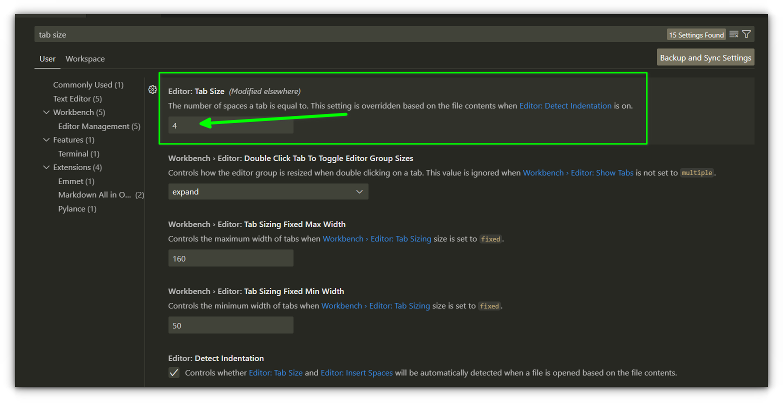 Handling Indentation in VS Code
