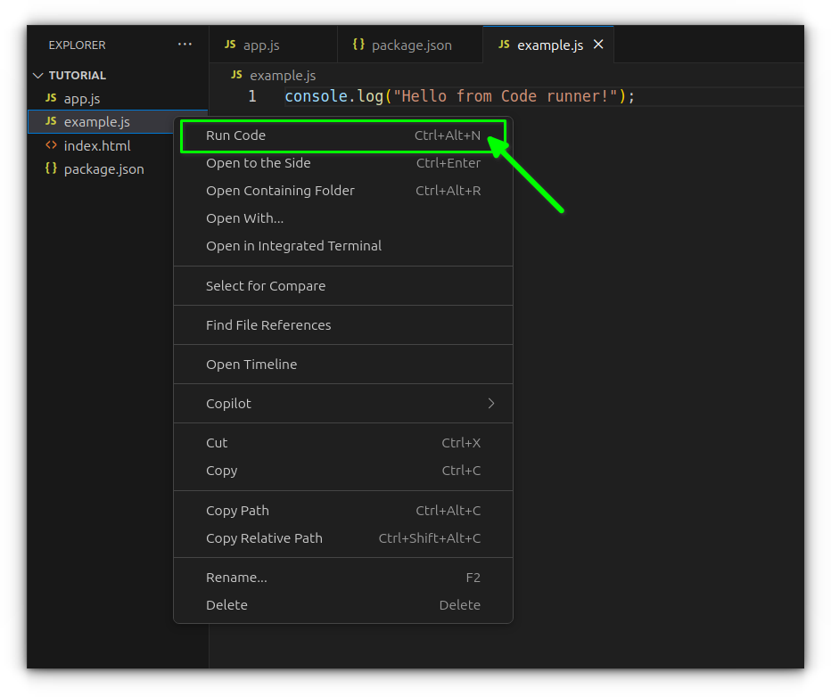 How I Run JavaScript in VS Code