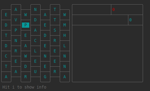 Select/Unselect letters