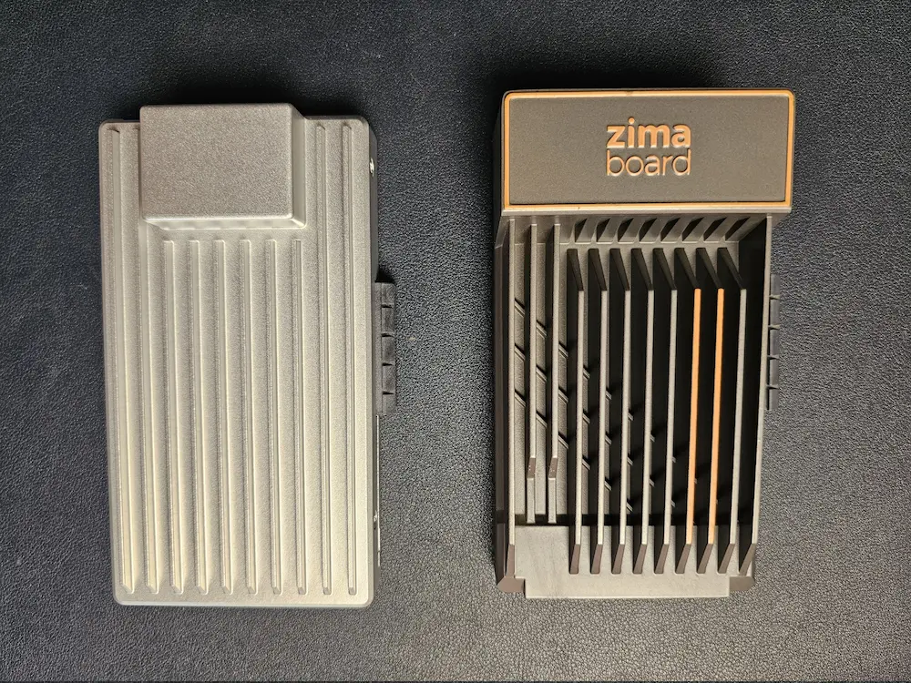 ZimaBoard 1 and 2 side by side