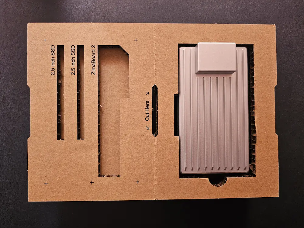 Recycled packaging for ZimaBoard 2