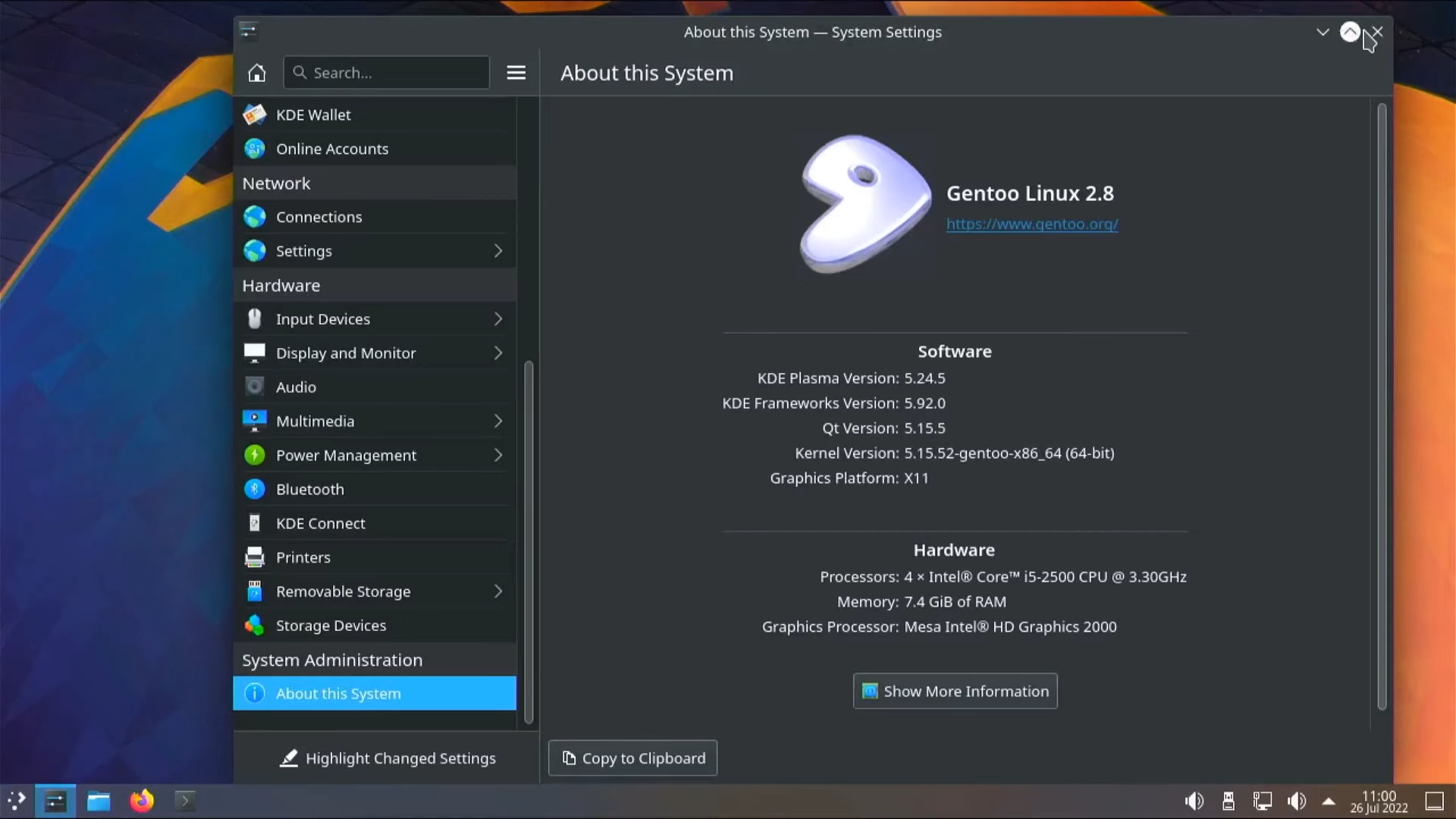 gentoo screenshot