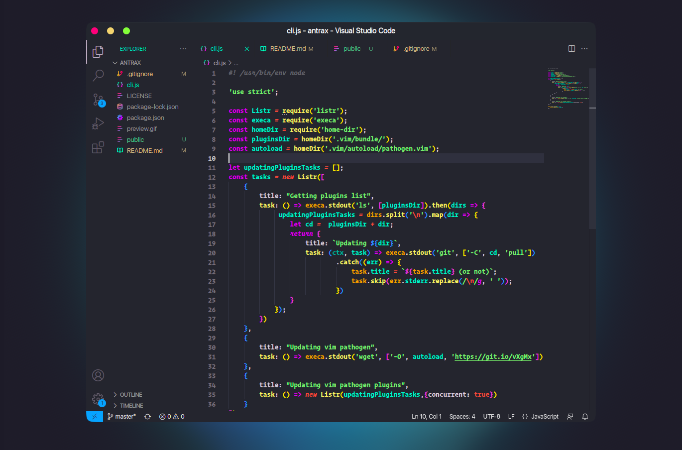 andromeda theme