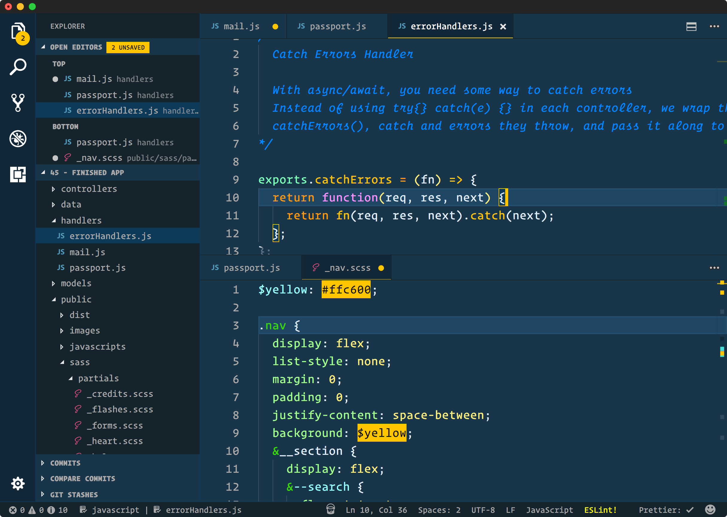 cobalt2 theme
