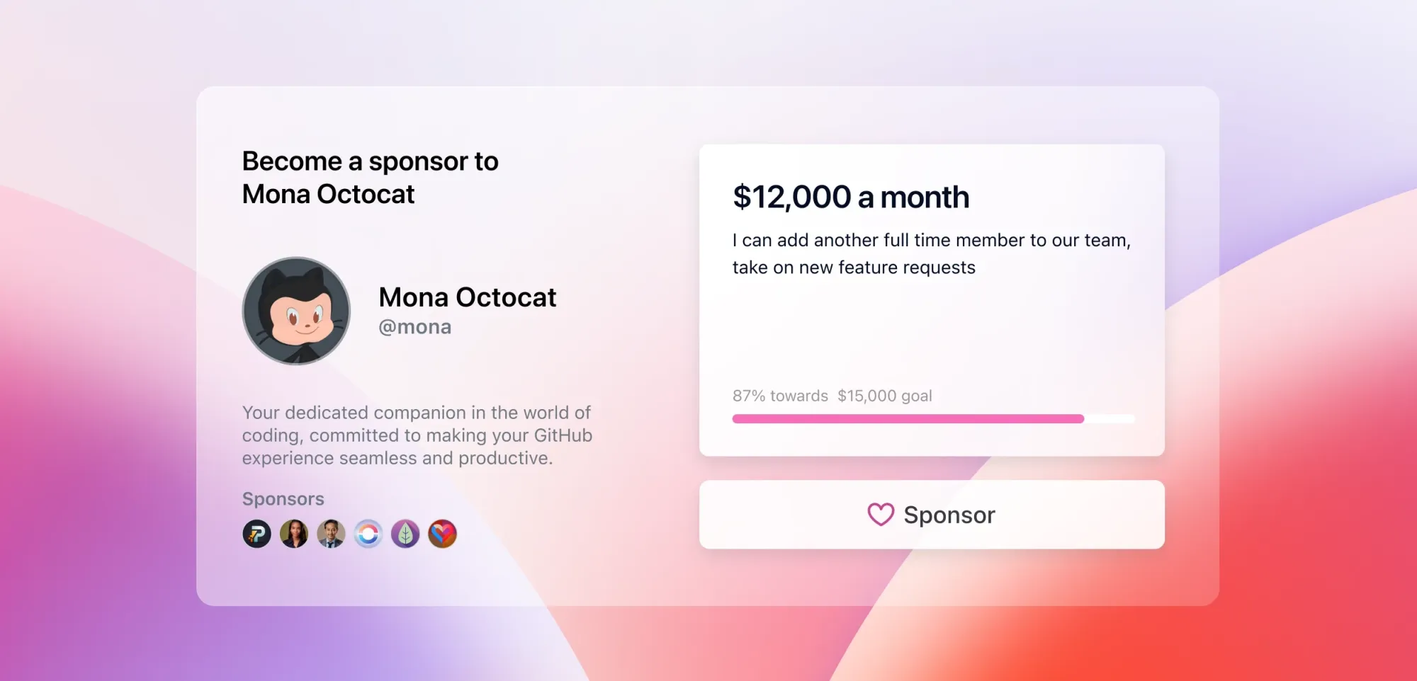 github sponsors
