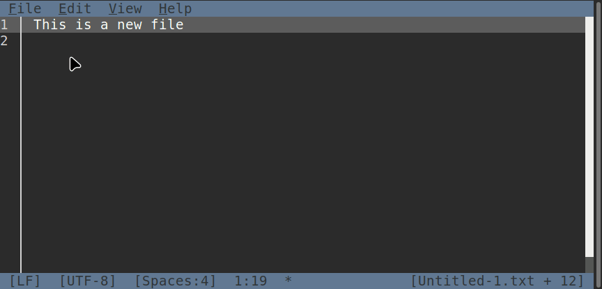 Save as action in MS Edit. It is available in the menu as well as the universal shortcut Control Shift S.