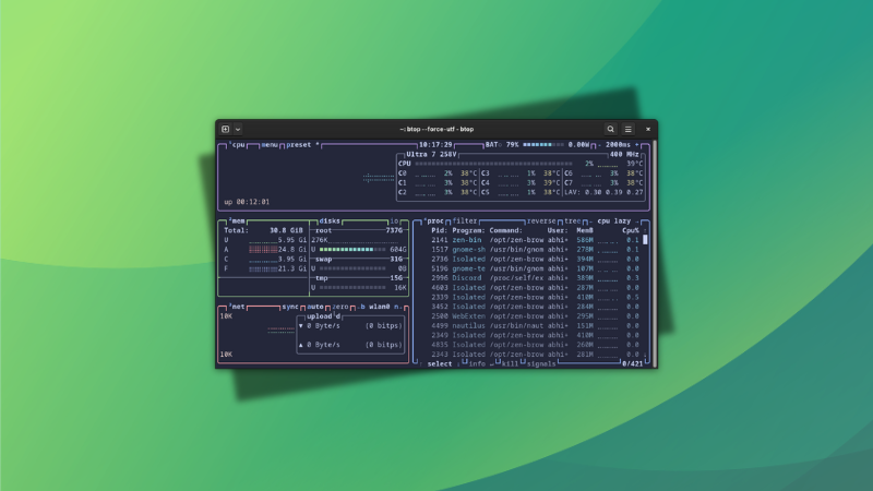 Btop++: Linux System Monitoring Tool That is Definitely Better than Top