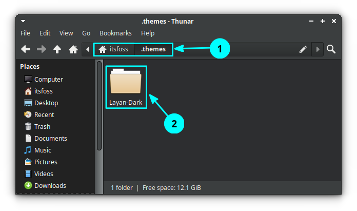 Copy and paste the theme to the ~/.themes directory.