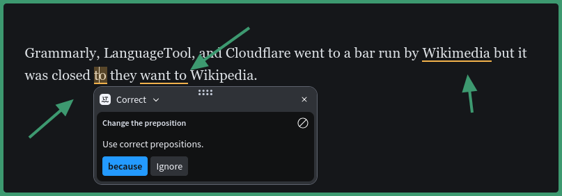 LanguageTool focuses on spelling mistakes as well