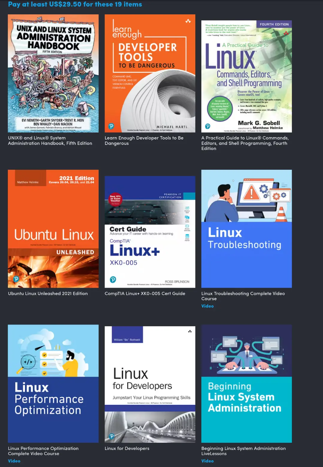 Tier 3 of Linux Complete by Pearson bundle