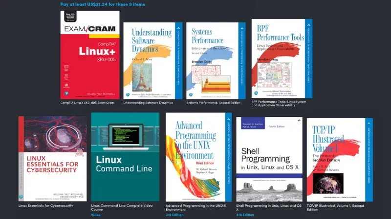 Tier 2 of Linux Complete by Pearson bundle at Humble Bundle