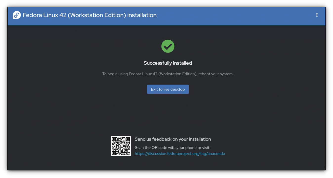 Installing Fedora Linux in the Simplest Possible Way