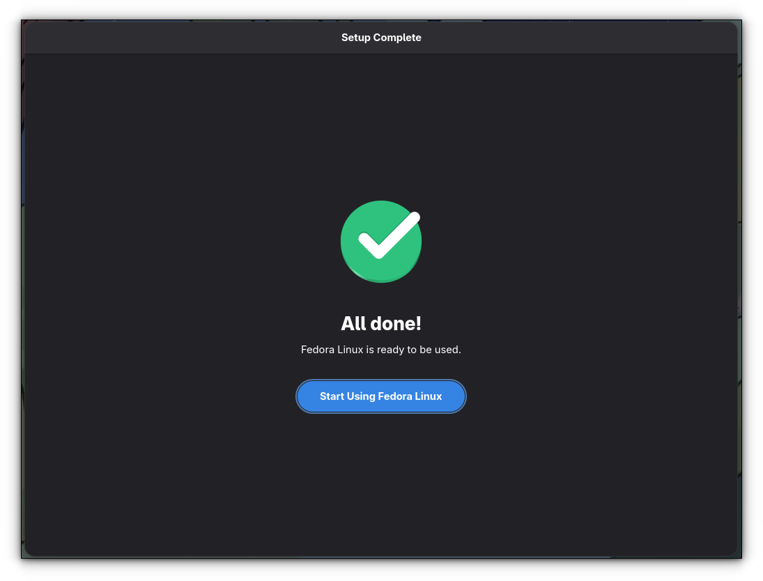 Installing Fedora Linux in the Simplest Possible Way
