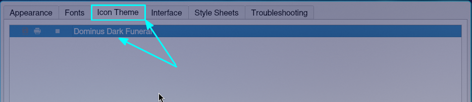 Apply Qt apps icon theme in Qt5ct app.