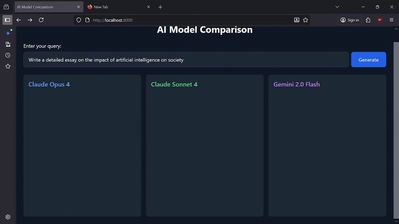 building ai model comparison