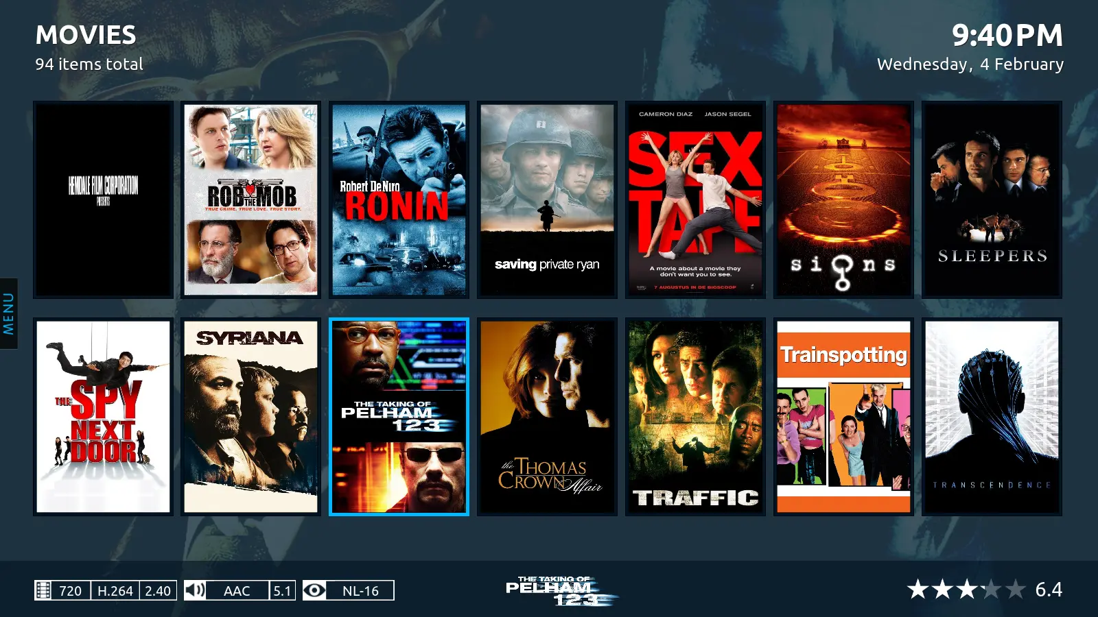 Emby media server software screenshot