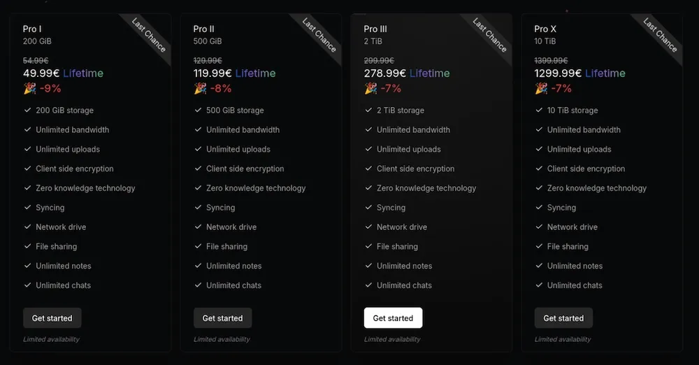Filen Black friday Lifetime offer