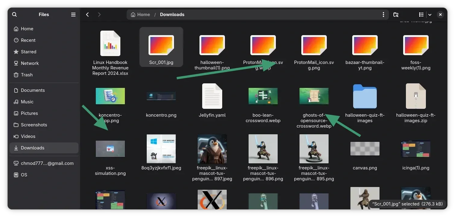 Thumbnails displayed for some images but not for all