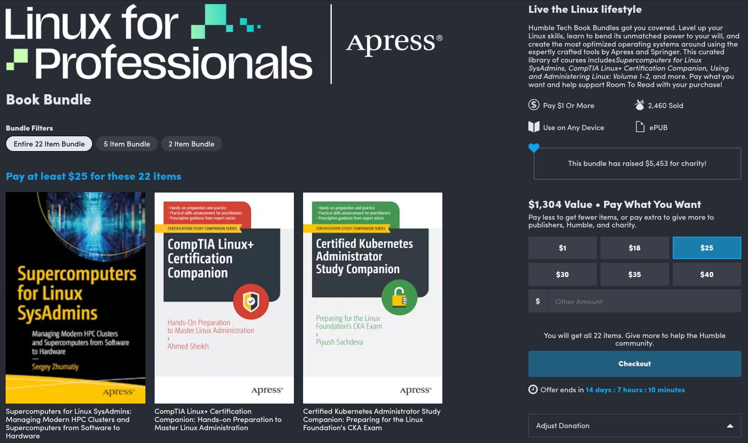 22 Linux Books for $25: This Humble Bundle Is Absurdly Good Value