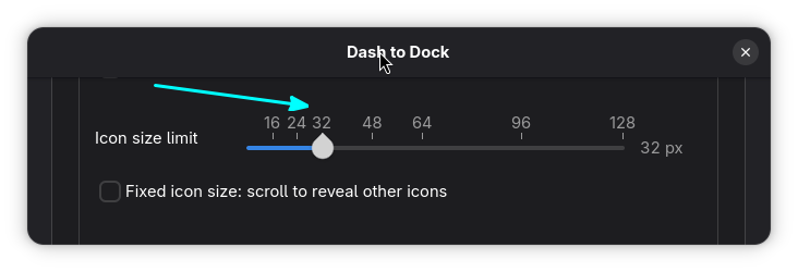 Reduce icon size by adjusting the icon size bar in position and size setting section.