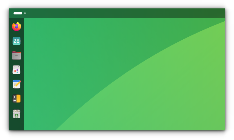 Ubuntu like dock using Dash to Dock extension.