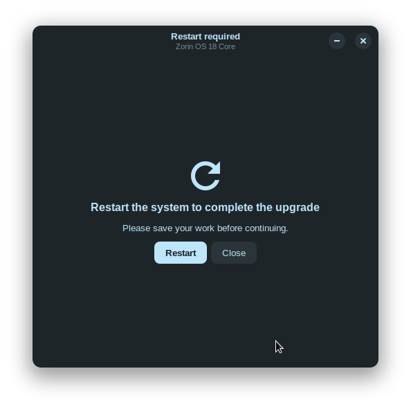 Upgrading from Zorin OS 17 to 18 (In Early Access)