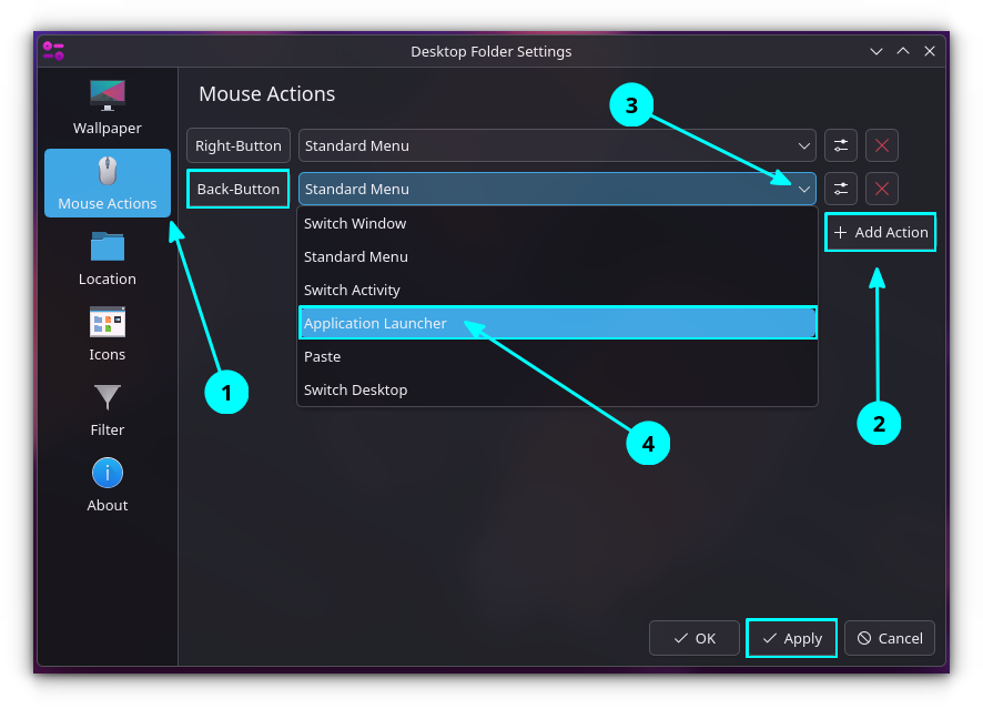 kde mouse actions quick tip