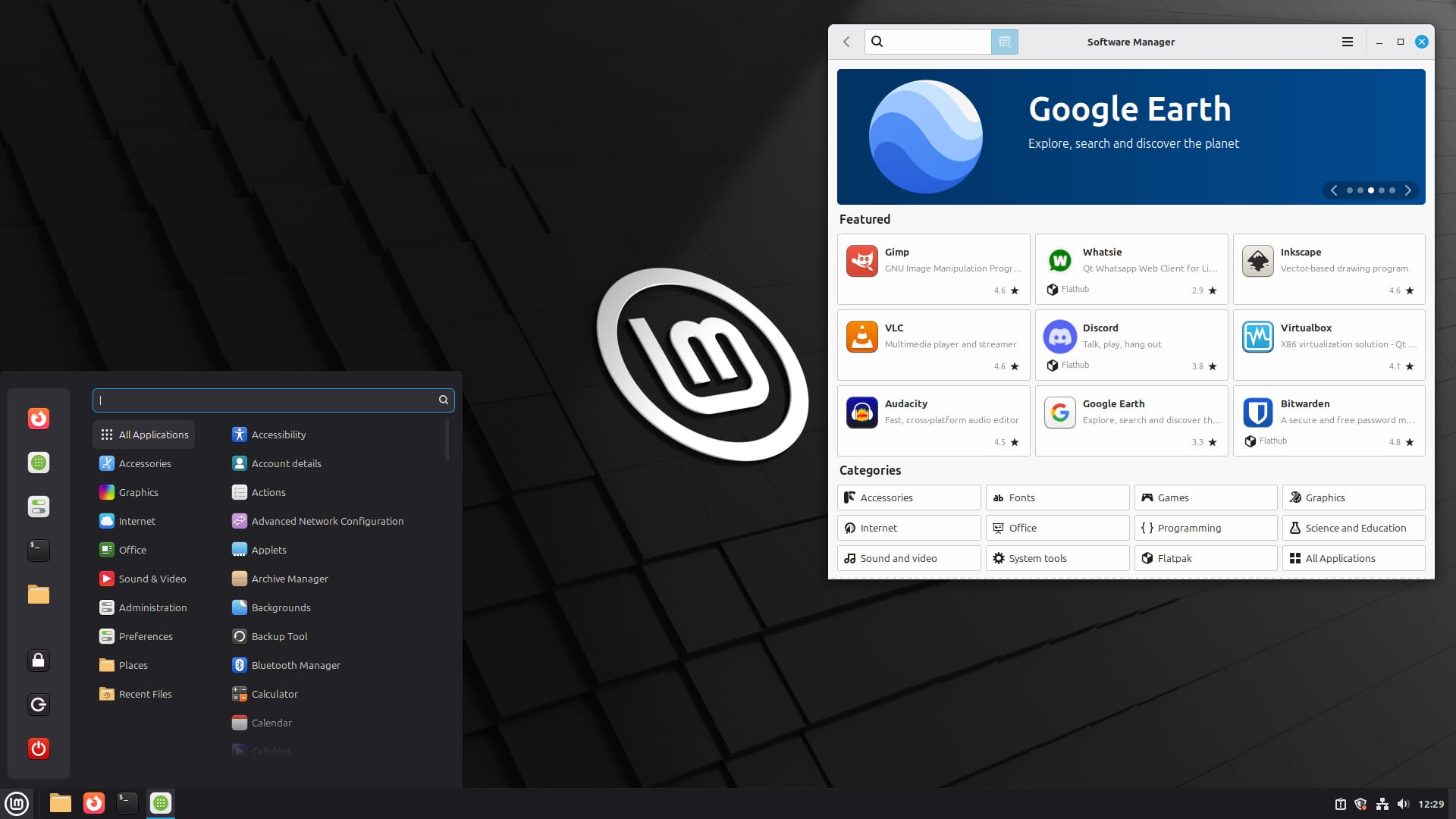 linux mint 22.2 desktop
