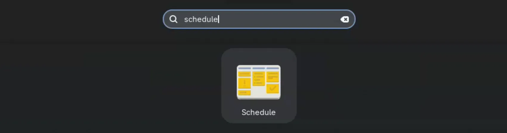 Schedule Linux app