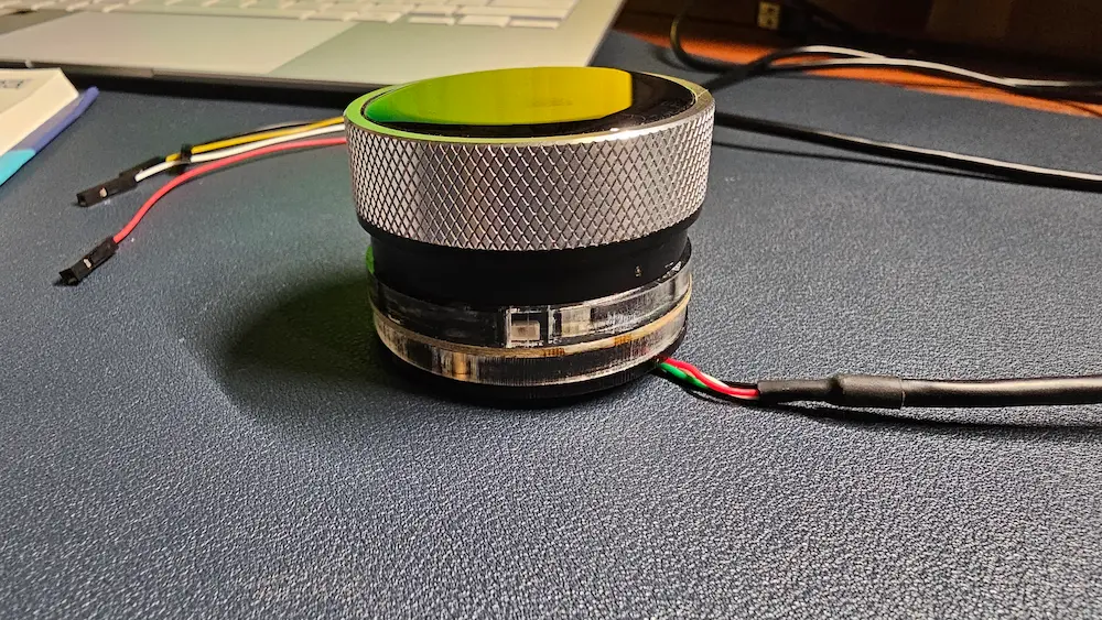 Once the wires are connected at the bottom, the device does sit slightly raised on that side