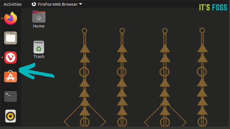 Screenshot of Ubuntu launcher