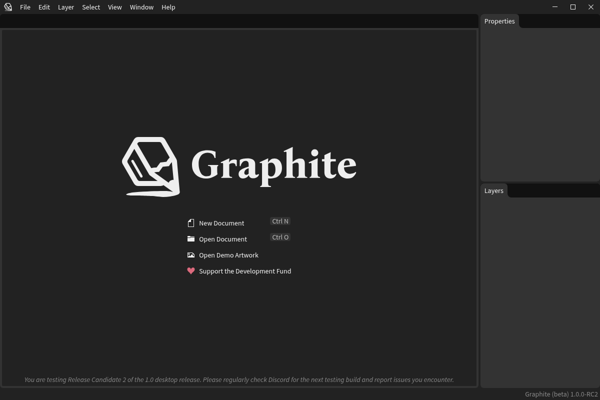 Graphite editor interface